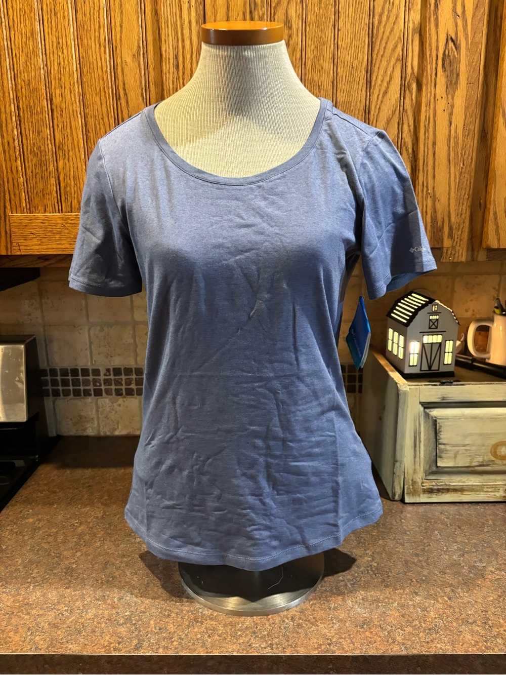💙Columbia Women’s Short Sleeve Scoop Tee - Steel Blue
